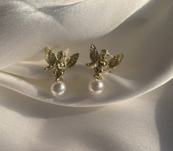 Angelic Pearl Drop Earrings